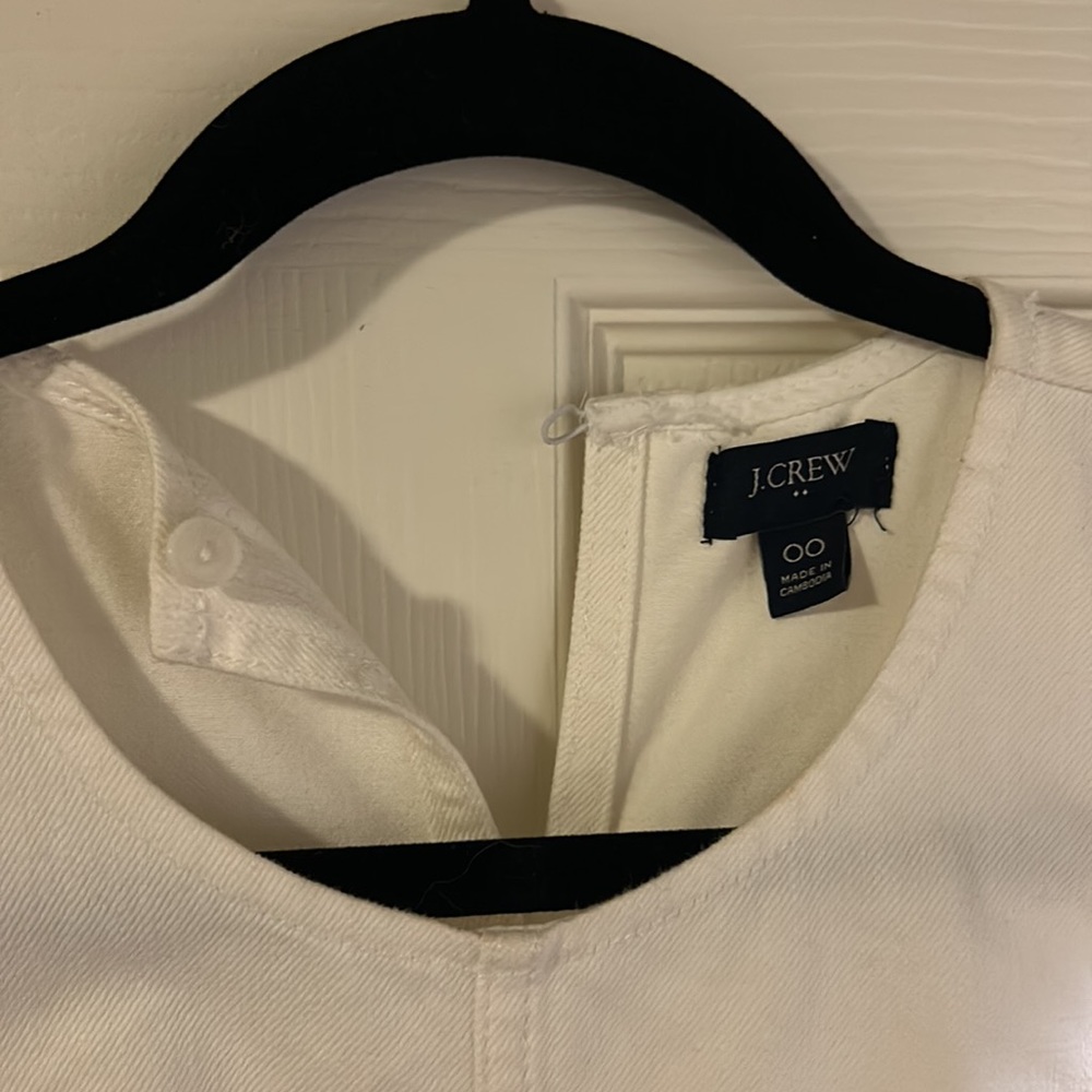 J.crew white denim dress - Picture 2 of 2